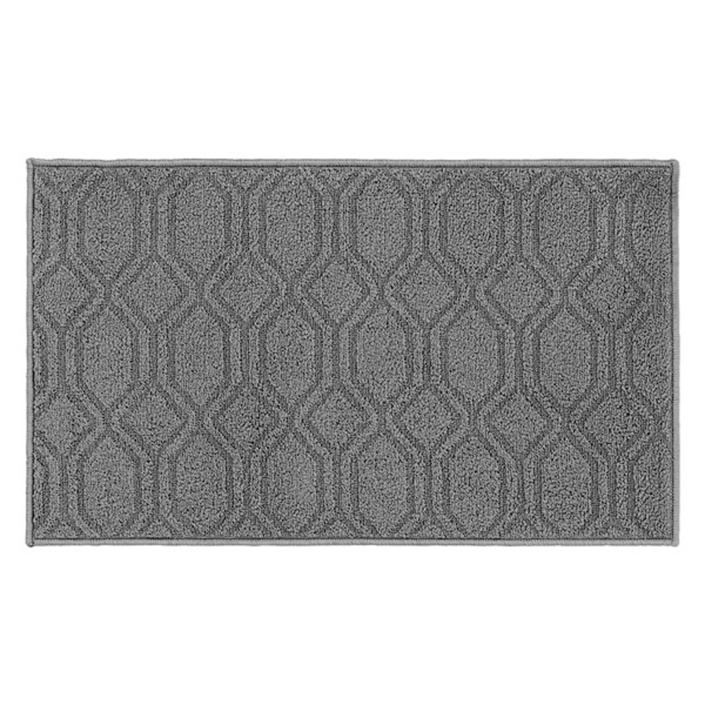 NWT KIRKTON HOUSE 20x34 Kitchen Accent Rug - Polygon Rectangle Gray